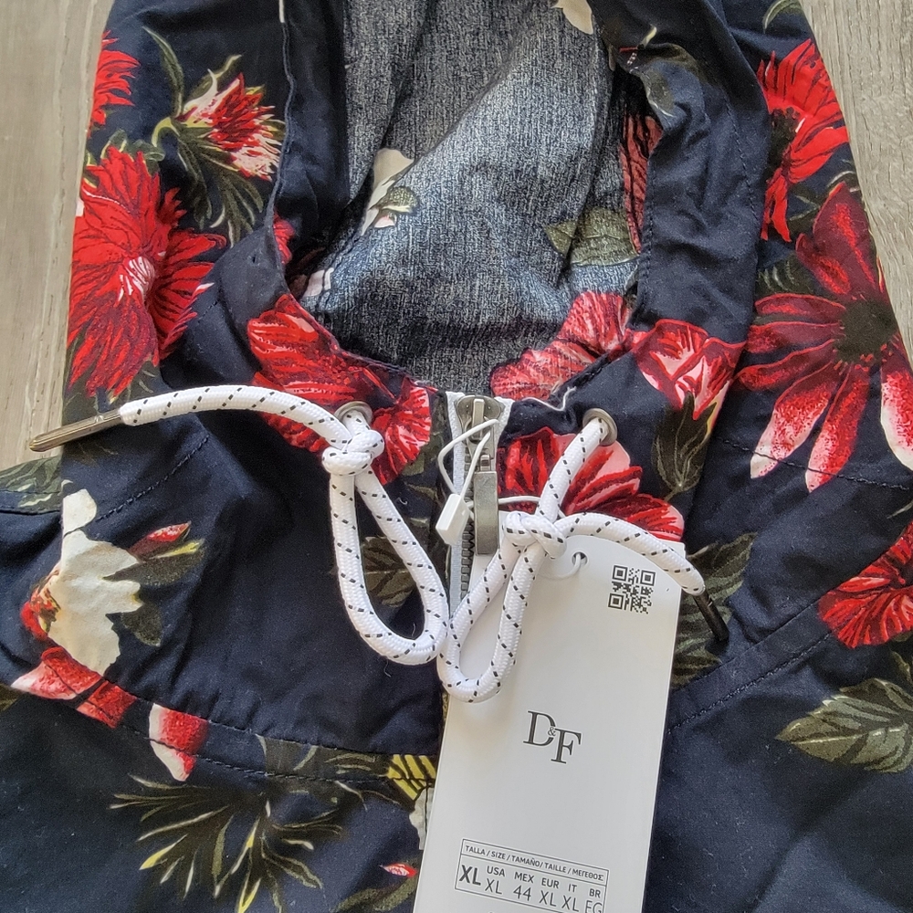 BRAND NEW Denim & Flower Floral Jacket Men's Size XL - Picture 5 of 9